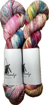 Koperdraadje merino sok High Twist kleur &quot;Feestje&quot;