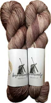 Koperdraadje merino sok High Twist &quot;Oud Roze&quot;