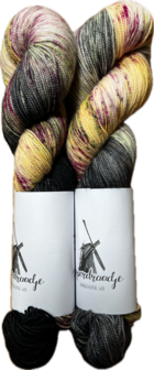 Koperdraadje merino sok High Twist kleur &quot;Rudbeckia&quot;