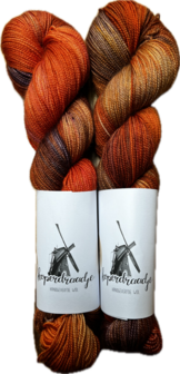 Koperdraadje merino sok High Twist kleur &quot;Tabasco&quot;