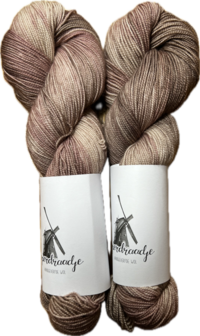 Koperdraadje merino sok High Twist kleur &quot;Theeroos&quot;